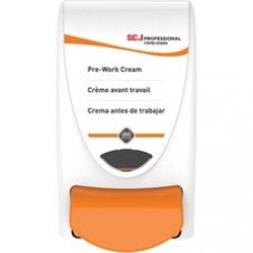 SC Johnson Professional Protect Dispenser - Manual - 1.06 quart Capacity - Durable, Wall Mountable, Antimicrobial, Anti-bacterial - White - 1Each