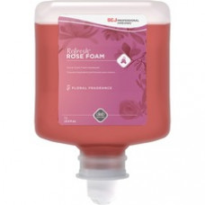 SC Johnson Manual Refill Refresh Rose Handwash - Rose Scent - 33.8 fl oz (1000 mL) - Cartridge Dispenser - Dirt Remover, Kill Germs - Skin, Washroom, Hand - Pink - Anti-irritant - 6 / Carton