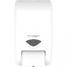 SC Johnson Proline Curve Manual Dispenser - Manual - 2.11 quart Capacity - Anti-bacterial, Wear Resistant, Durable, Push Button, Hygienic, Locking Mechanism, Wall Mountable - White - 1Each