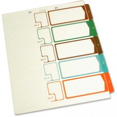 SJ Paper Speedex Letter Size Side Tab TOC Dividers - 5 Printed Tab(s) - Digit - 1-5 - 8.5