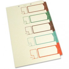 SJ Paper Speedex Legal Size Side Tab TOC Dividers - 5 Printed Tab(s) - Digit - 1-5 - 8.5