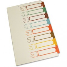 SJ Paper Speedex Legal Size Side Tab TOC Dividers - 8 Printed Tab(s) - Digit - 1-8 - 8.5