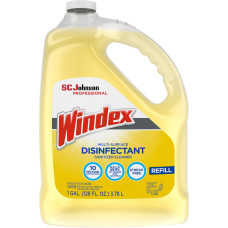 Windex® Multi-Surface Disinfectant Sanitizer Cleaner - Liquid - 128 fl oz (4 quart) - Bottle - 1 Each - Yellow