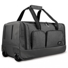 Solo Leroy Travel/Luggage Case (Rolling Duffel) - Gray - Telescoping Handle - 12