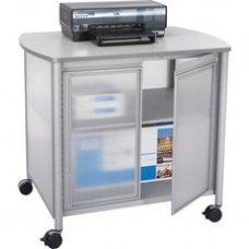 Safco Impromptu Deluxe Machine Stand with Doors - 100 lb Load Capacity - 2 x Shelf(ves) - 30.8