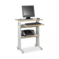 Safco Muv Stand-up Adjustable Height Desk - Rectangle Top - Assembly Required - Steel, Polyvinyl Chloride (PVC)