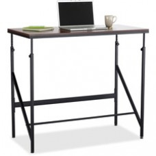Safco Laminate Tabletop Standing-Height Desk - Rectangle Top - Powder Coated Base - 48