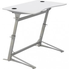 Safco Verve Standing Desk - Laminated, White Top - 42