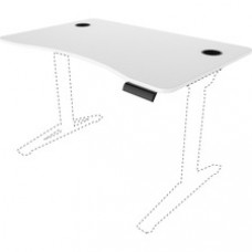 Safco Defy Electric Desk Adjustable Tabletop - White Rectangle Top - 30