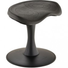 Focal Fidget Active Seating - Ethylene Vinyl Acetate (EVA) Seat - Black - ABS Plastic, Nylon, Steel - 1 Each