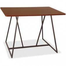 Safco Oasis Standing-Height Teaming Table - High Pressure Laminate (HPL), Cherry Top - 60