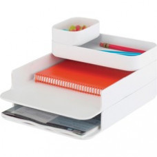 Safco Stacking Plastic Desktop Sorter Sets - 4 Compartment(s) - 6.3