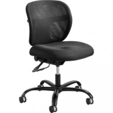 Safco Vue Intensive Use Mesh Task Chair - Polyester Seat - Nylon Back - 5-star Base - Black - 20.50