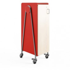 Safco Whiffle Typical Single Rolling Storage Cart - 110 lb Capacity - 4 Casters - 3