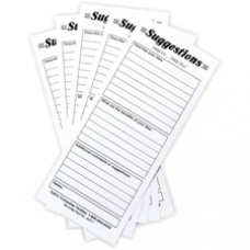 Safco Suggestion Box Card Refills - 3 1/2