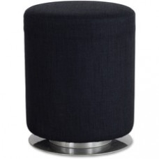 Safco Swivel Keg Stool - Fabric Black Seat - 16.25