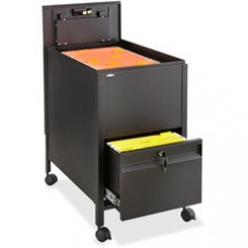Safco Rollaway Mobile File Cart - 300 lb Capacity - 4 Casters - 2