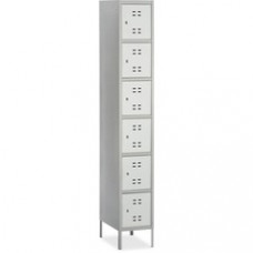 Safco Six-Tier Two-tone Box Locker with Legs - 18