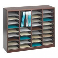 Safco E-Z Stor Wood Literature Organizers - 36 Compartment(s) - Compartment Size 3