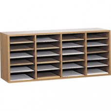 Safco Adjustable Shelves Literature Organizers - 24 Compartment(s) - Compartment Size 2.50