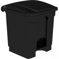 Safco Plastic Step-on Waste Receptacle - 8 gal Capacity - Easy to Clean, Foot Pedal, Lightweight - 17.3