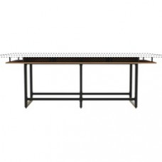 Safco Mirella 10'/12' Standing-Height Table Base - Material: Metal - Finish: Black