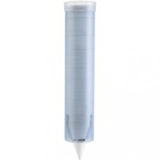 San Jamar Pull Type Water Cup Dispenser - Pull Dispensing - Holds10 oz, 10 oz Cup - Wall Mountable - Frosted Blue, Transparent - Plastic - 1 Each