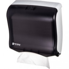 San Jamar C-fold/Multi-fold Towel Dispenser - C Fold, Multifold, Touchless Dispenser - 400 Multifold, 240 C Fold - 11.5