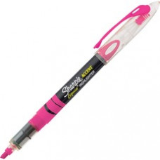 Sharpie Pen-style Liquid Ink Highlighters - Micro Marker Point - Chisel Marker Point Style - Fluorescent Pink Pigment-based Ink - 1 Each