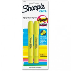 Sharpie Gel Highlighters - Yellow Gel-based Ink - 2 / Pack