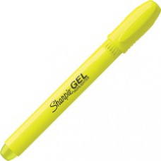 Sharpie Gel Highlighters - Fluorescent Yellow Gel-based Ink - 12 / Dozen