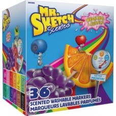 Mr. Sketch Scented Washable Markers - Chisel Marker Point Style - Assorted - 36 / Set