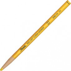 Sharpie Peel-Off Paper China Markers - Yellow Lead - Yellow Barrel - 12 / Dozen