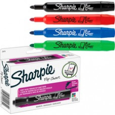 Sharpie Bullet Point Flip Chart Markers - Bullet Marker Point Style - Assorted Water Based Ink - Assorted Barrel - 4 / Set