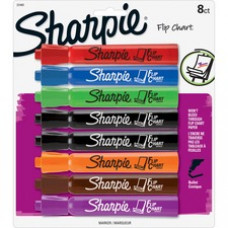 Sharpie Bullet Point Flip Chart Markers - Bullet Marker Point Style - Assorted Water Based Ink - 8 / Pack