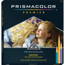Prismacolor Verithin Colored Pencils - Assorted Lead - Assorted Barrel - 24 / Set