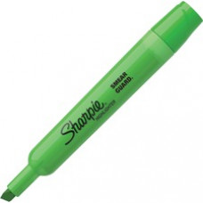 Sharpie SmearGuard Tank Style Highlighters - Broad Marker Point - Chisel Marker Point Style - Forest Green - Green Barrel