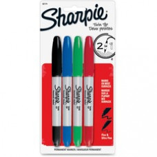 Sharpie Twin Tip Permant Maker - Ultra Fine, Fine Marker Point - 1 mm, 0.3 mm Marker Point Size - Black, Red, Blue, Green