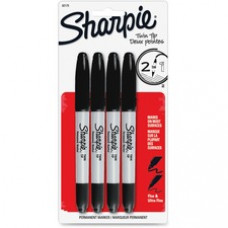 Sharpie Twin-Tip Markers - Fine, Ultra Fine Marker Point - Black - 4 / Pack