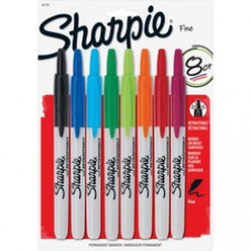 Sharpie Fine Point Retractable Markers - Fine Marker Point - Assorted - 8 / Set
