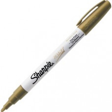 Sharpie Oil Base Fine Paint Markers - Fine Marker Point - Gold Oil Based Ink - 1 / Each