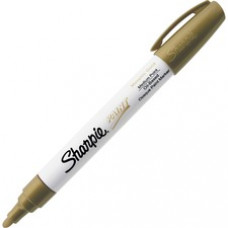 Sharpie Oil-based Medium Paint Markers - Medium Marker Point - Gold Oil Based Ink - 1 / Each