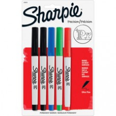 Sharpie Permanent Ultra Fine Point Markers - Ultra Fine Marker Point - Assorted - 5 / Pack
