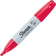 Sharpie Chisel Tip Permanent Markers - Wide Marker Point - Chisel Marker Point Style - Red Alcohol Based Ink