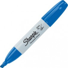 Sharpie Chisel Tip Permanent Markers - Wide Marker Point - Chisel Marker Point Style - Blue Alcohol Based Ink