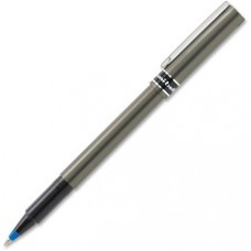 Uni-Ball Deluxe Rollerball Pens - Micro Pen Point - 0.5 mm Pen Point Size - Blue Pigment-based Ink - 12 / Dozen