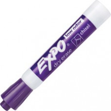 Expo Low Odor Chisel Tip Dry-erase Marker - Chisel Marker Point Style - Purple - 12 / Dozen