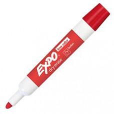 Expo Bold Color Dry-erase Markers - Bullet Marker Point Style - Red