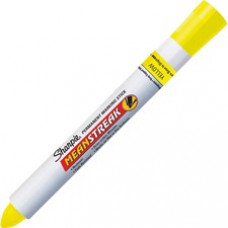 Sharpie Mean Streak Permanent Marking Sticks - Broad Marker Point - Bullet Marker Point Style - Yellow - 1 Each