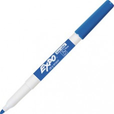 Expo Low-Odor Dry-erase Fine Tip Markers - Fine Marker Point - Blue - 12 / Dozen